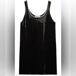 Zara sequin mini dress